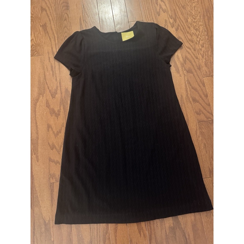 Maeve Black Short Sleeve A-Line Dress